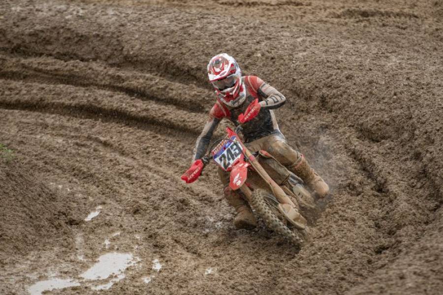 Fourth and fifth for Team HRC in Maggiora mud