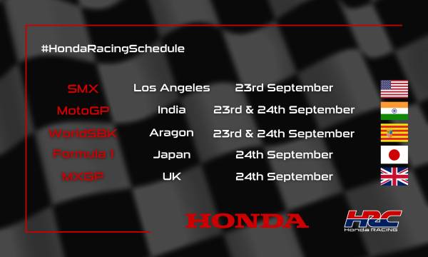 This weekend's racing