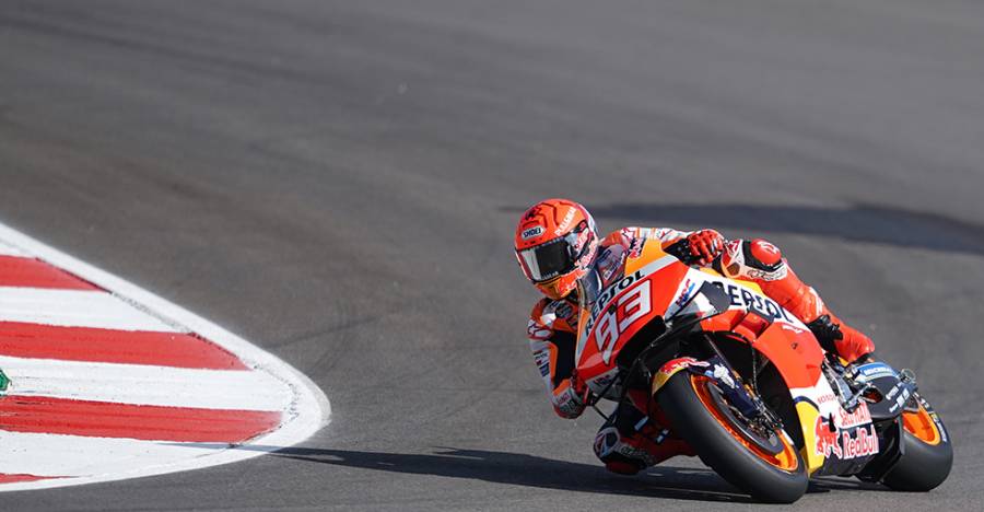 復帰したマルク・マルケスが6番手。中上貴晶10番手、アレックス・マルケス11番手、ポル・エスパルガロ12番手で初日を終える