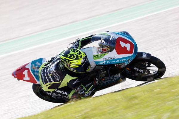 尾野が2番手に1.2秒差をつけてポールポジション