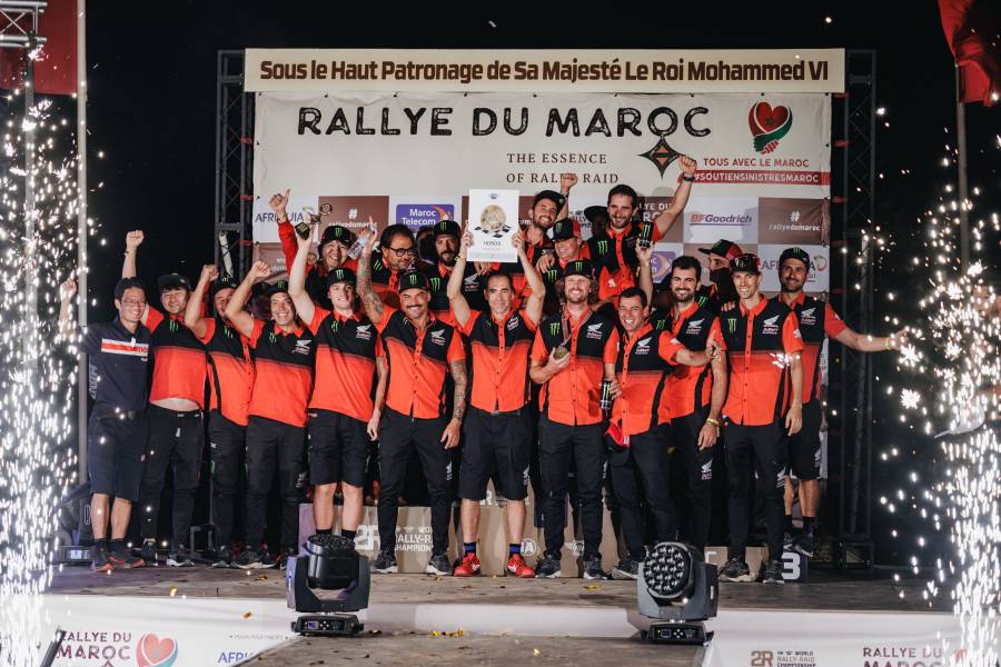 Monster Energy Honda Team at the Rally of Morocco