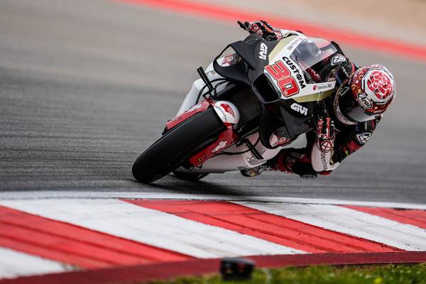 First day of track action for Nakagami in Portugal