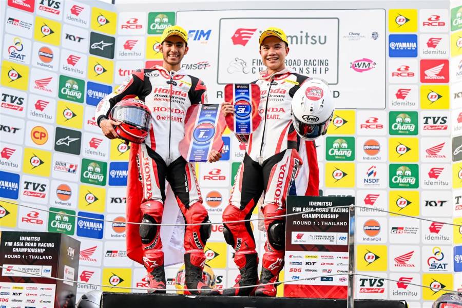Izdihar wins and a double podium in race 2, Thailand