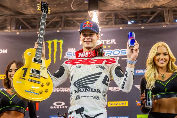 ナッシュビルSXで優勝を果たしたジェット・ローレンスが単独首位に