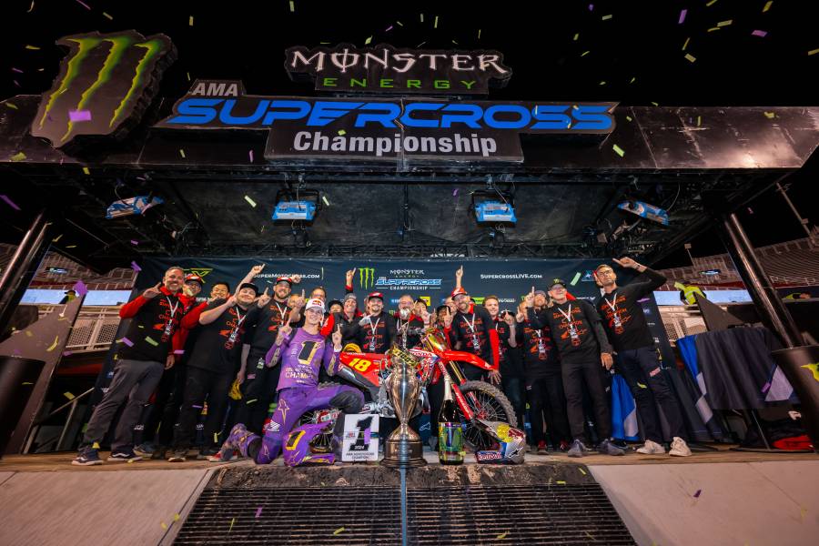 Team Honda HRCが450SXで2連覇を達成