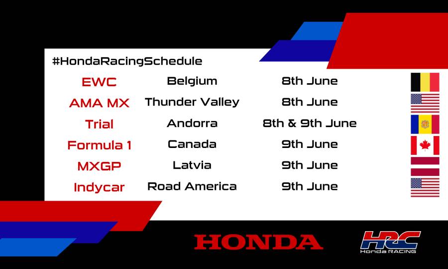 This weekend's racing